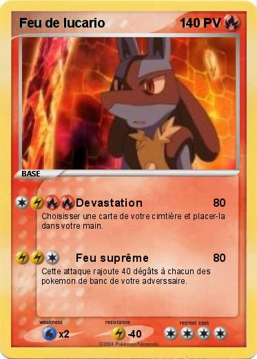 Pokemon Feu de lucario