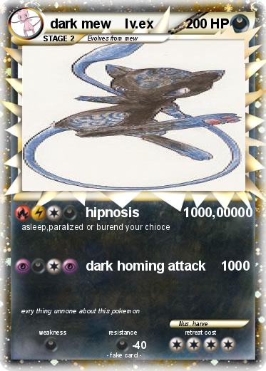 Pokemon dark mew    lv.ex