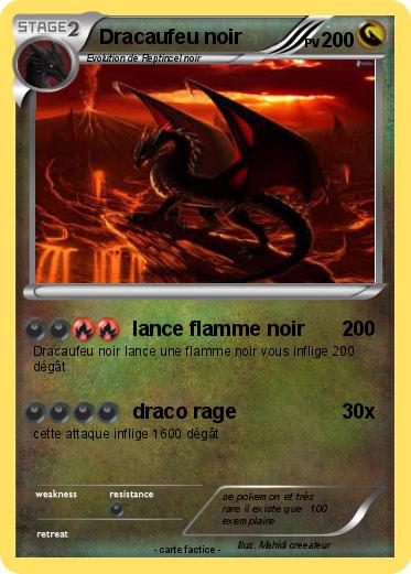 Pokemon Dracaufeu noir