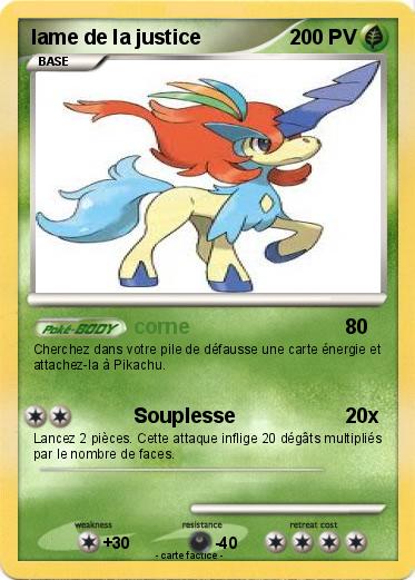 Pokemon lame de la justice