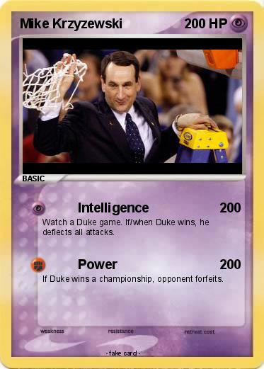 Pokemon Mike Krzyzewski