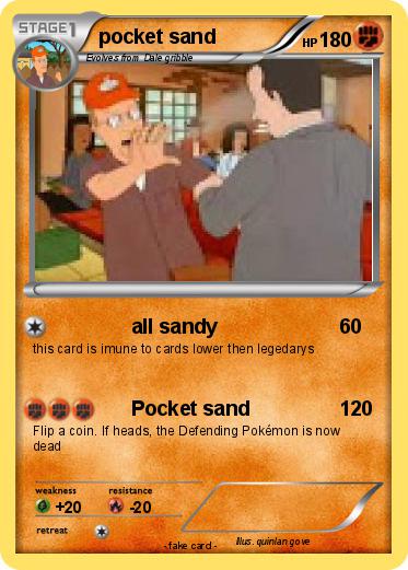 Pokemon pocket sand