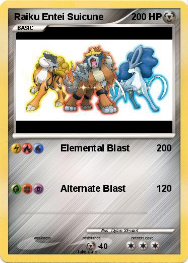 Pokemon Raiku Entei Suicune