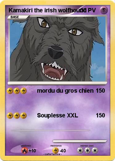 Pokemon Kamakiri the irish wolfhound