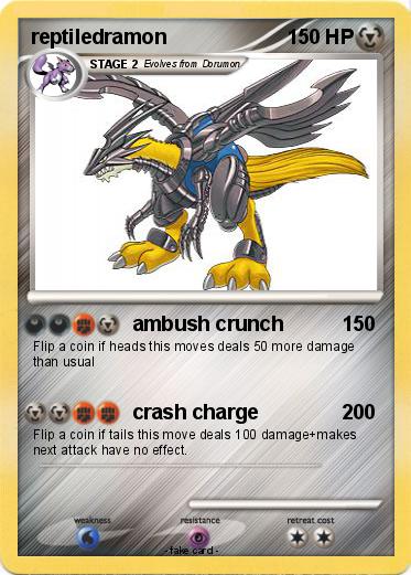 Pokemon reptiledramon