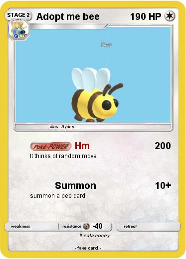 Pokemon Adopt me bee