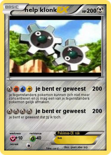 Pokemon help klonk