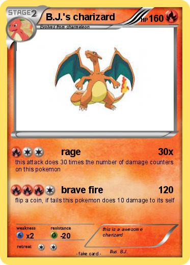 Pokemon B.J.'s charizard
