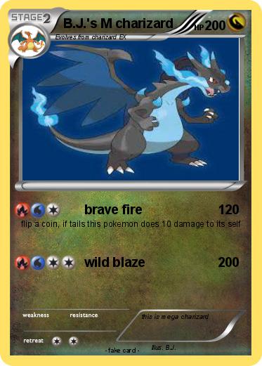 Pokemon B.J.'s M charizard