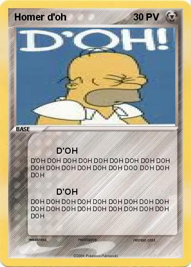 Pokemon Homer d'oh