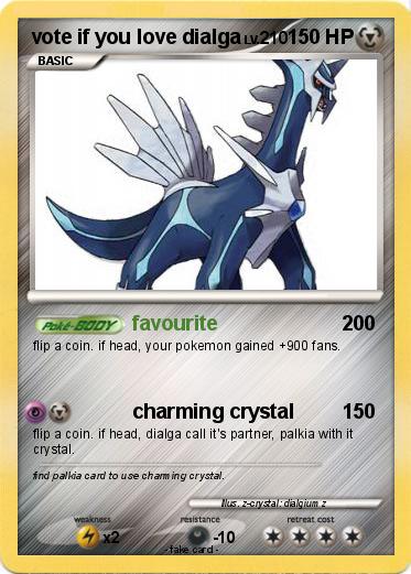 Pokemon vote if you love dialga