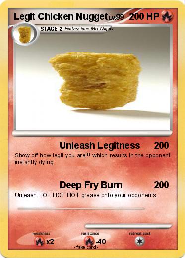 Pokemon Legit Chicken Nugget