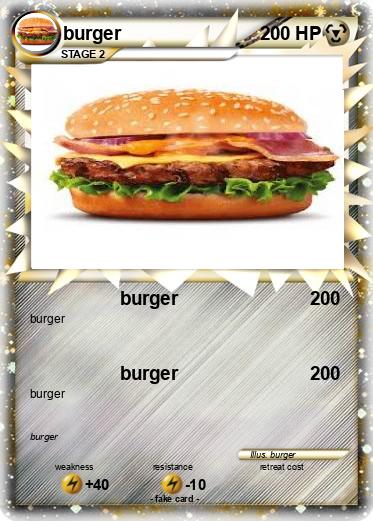 Pokemon burger