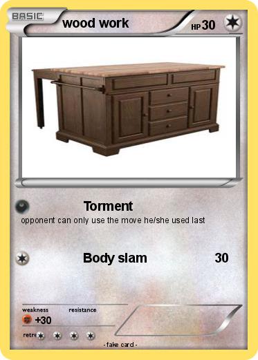 Pokemon wood work