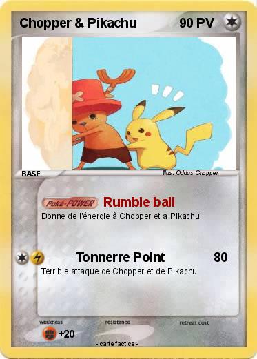 Pokemon Chopper & Pikachu