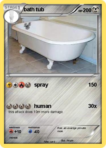 Pokemon bath tub