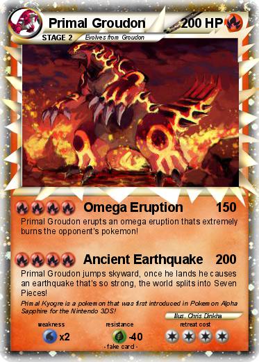 Pokemon Primal Groudon