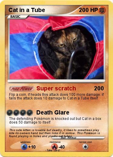 Pokemon Cat in a Tube