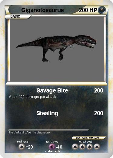 Pokemon Giganotosaurus