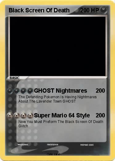 Pokemon Black Screen Of Death