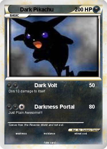 Pokemon Dark Pikachu