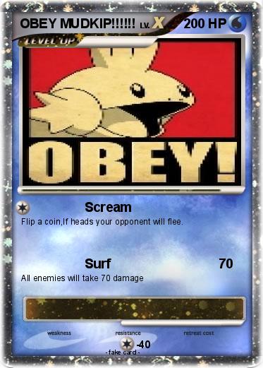Pokemon OBEY MUDKIP!!!!!!
