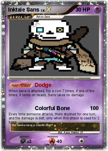 Pokemon Inktale Sans