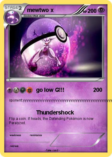 Pokemon mewtwo x