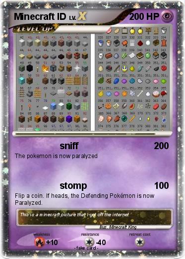 Pokemon Minecraft ID