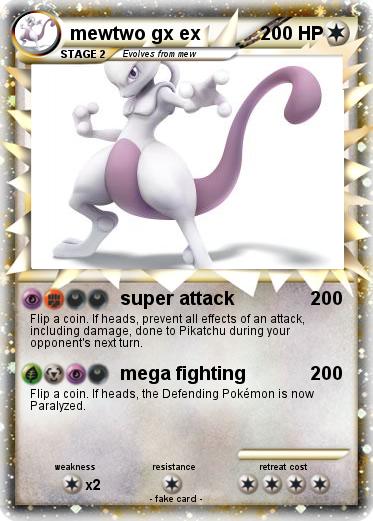 Pokemon mewtwo gx ex