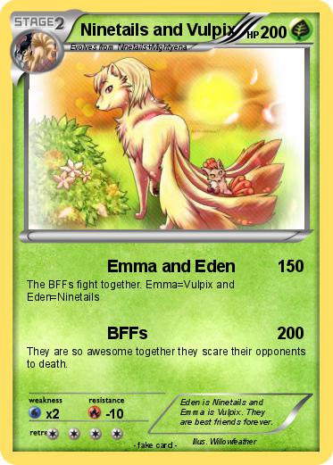 Pokemon Ninetails and Vulpix