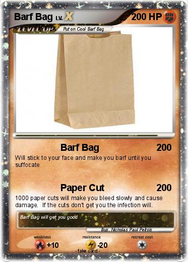 Pokemon Barf Bag
