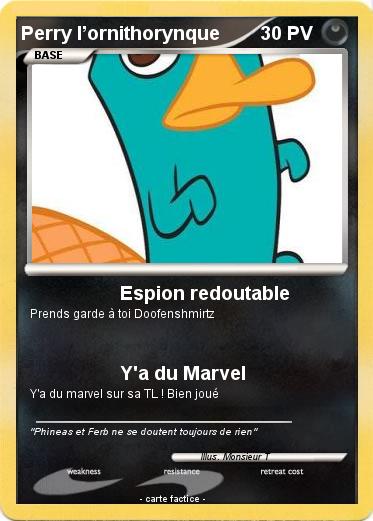 Pokemon Perry l’ornithorynque