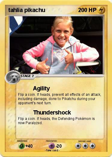 Pokemon tahlia pikachu