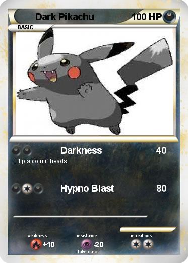 Pokemon Dark Pikachu
