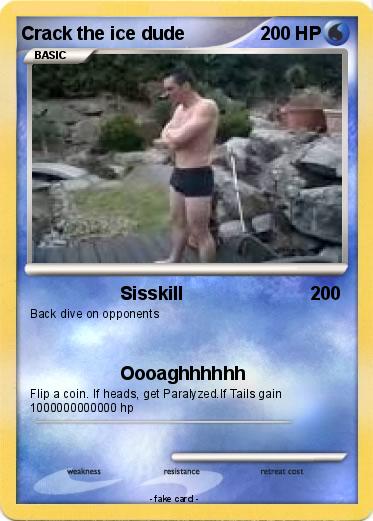 Pokemon Crack the ice dude
