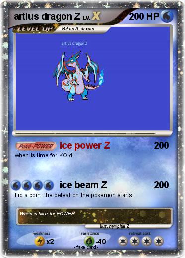 Pokemon artius dragon Z