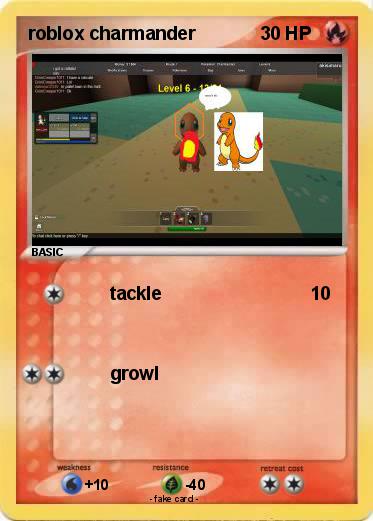 Pokemon roblox charmander