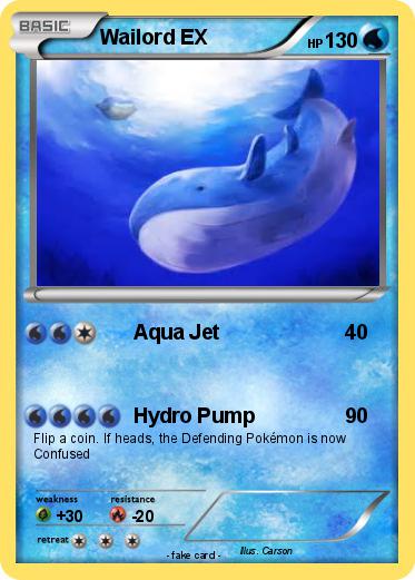 Pokemon Wailord EX