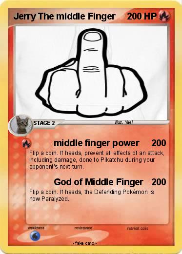 Pokemon Jerry The middle Finger