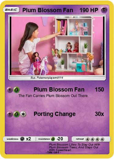Pokemon Plum Blossom Fan