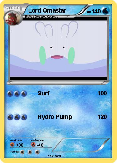 Pokemon Lord Omastar