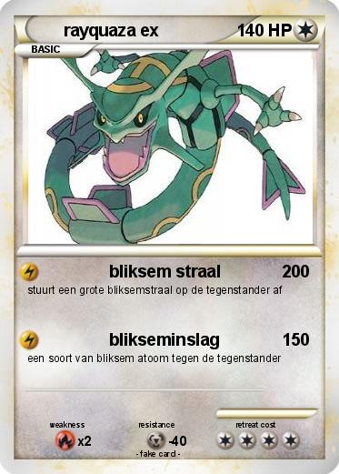 Pokemon rayquaza ex