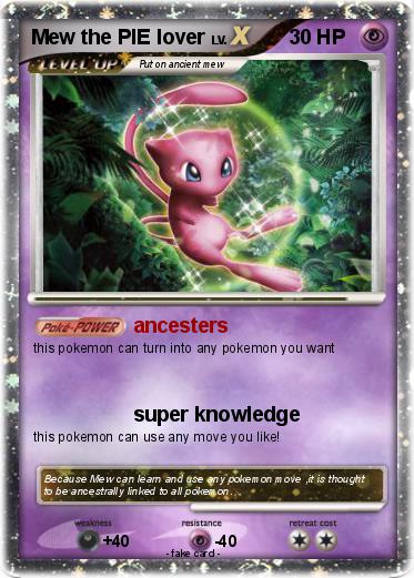 Pokemon Mew the PIE lover