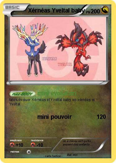 Pokemon Xérnéas Yveltal baby