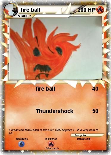 Pokemon fire ball