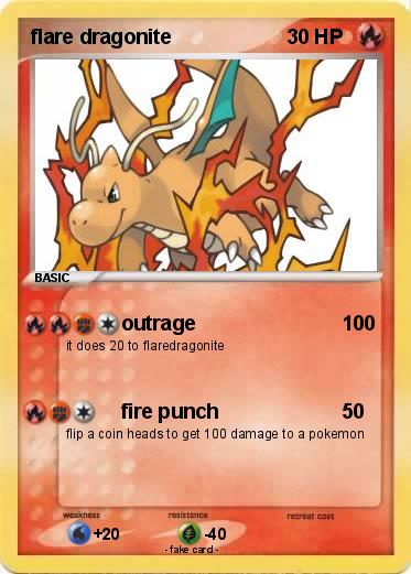 Pokemon flare dragonite