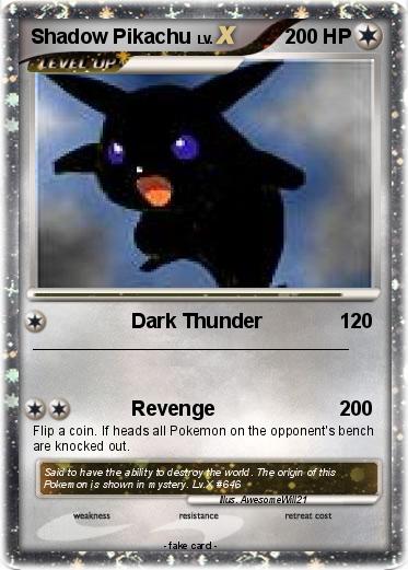 Pokemon Shadow Pikachu