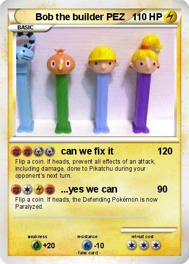 Pokemon Bob the builder PEZ