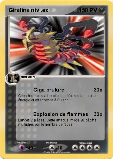 Pokemon Giratina niv .ex